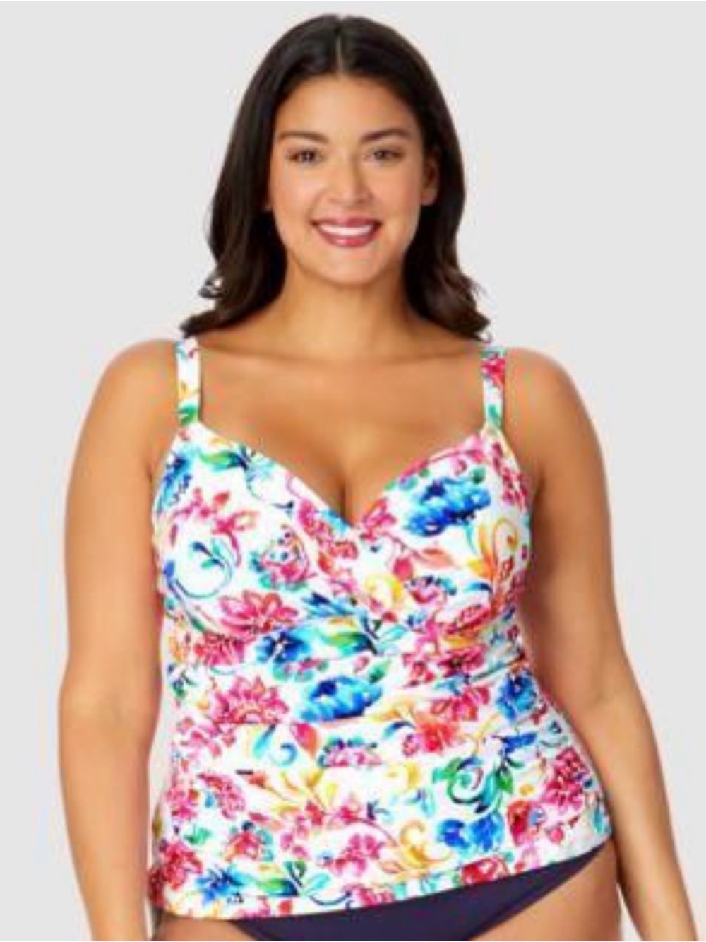 Anne Cole Multicolor Floral Swim Top New But Has Macy’s Reticket Tag!